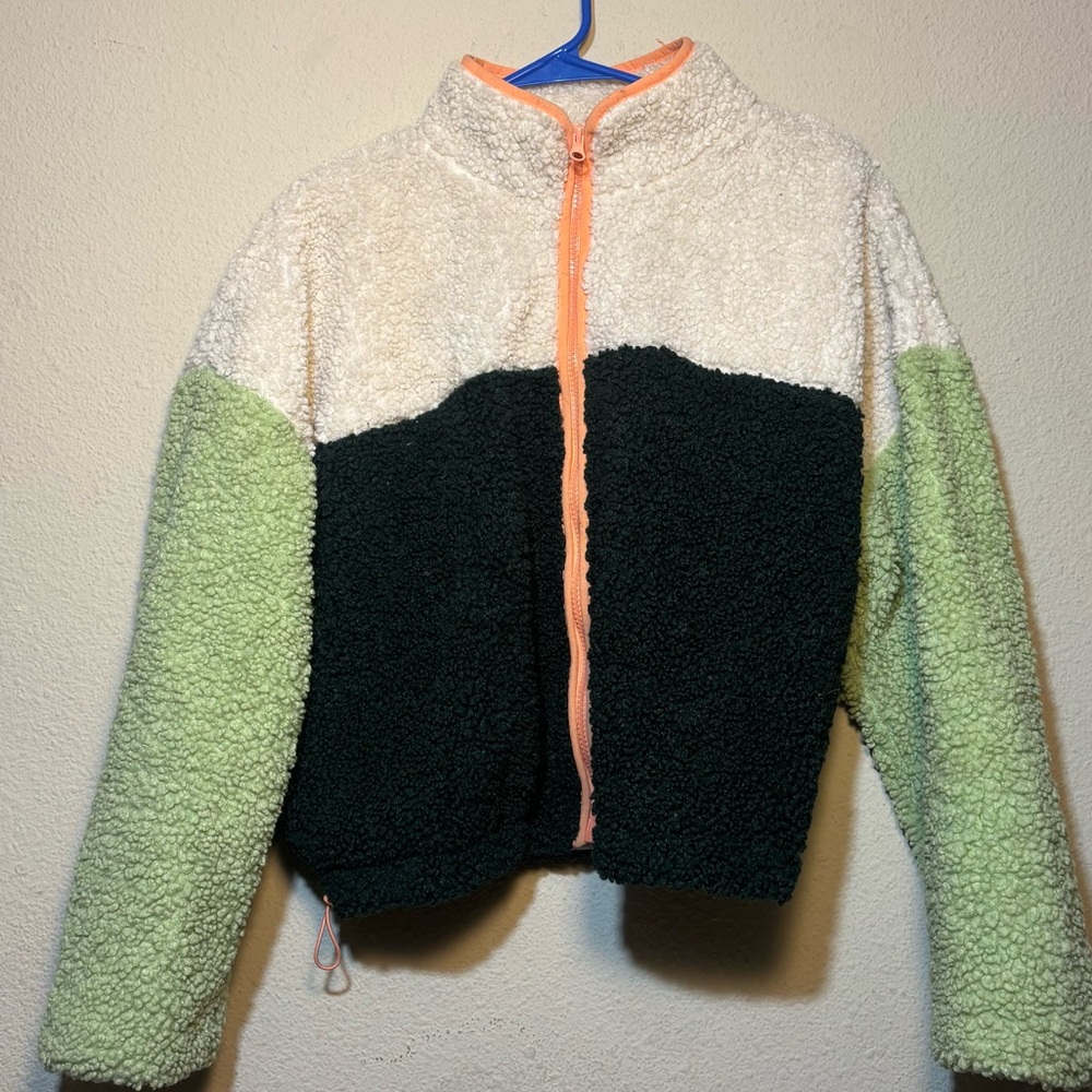 Wild Fable Sherpa Jacket with Peach Accents